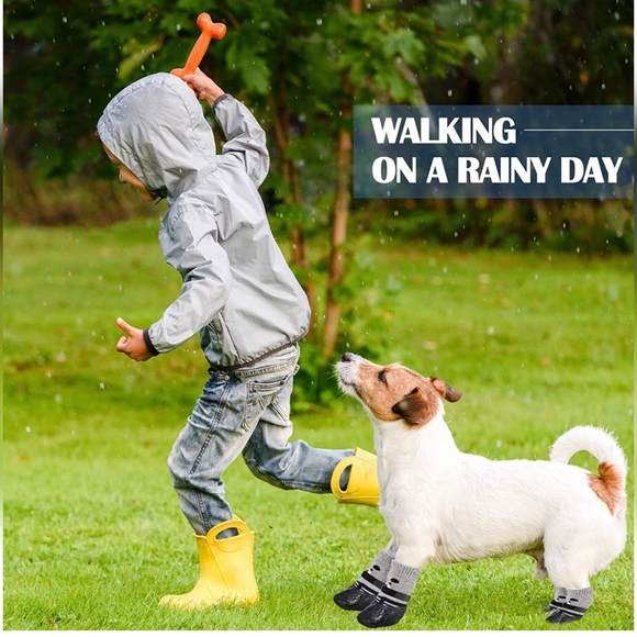 NWT Black puppy dog waterproof shoes size M - Picture 9 of 9